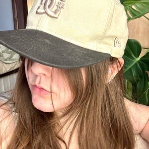 DC Beige and Black Cap